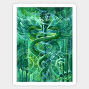 Emerald. Alchemy. Soul of the Stone series Sticker